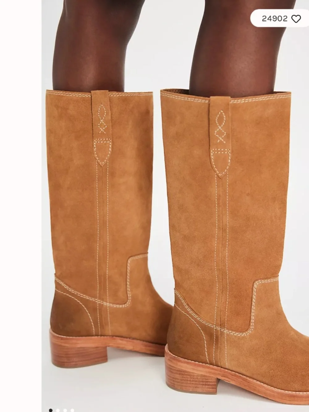 Free People Brown Suede Pull-on Boots